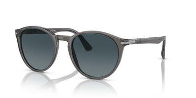 Persol PO3152S with Transparent Grey Frame and Blue Lenses - Image 1