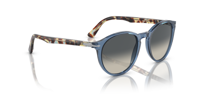Persol PO3152S con Montura Azul Marino Transparente y Lentes Gris - Imagen 3