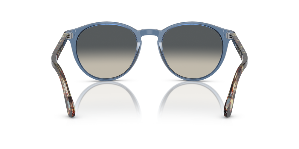 Persol PO3152S con Montura Azul Marino Transparente y Lentes Gris - Imagen 5