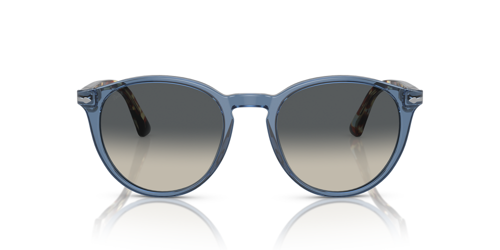 Persol PO3152S con Montura Azul Marino Transparente y Lentes Gris - Imagen 2