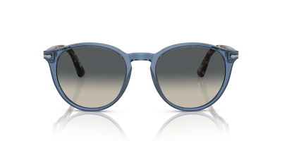 Persol PO3152S con Montura Azul Marino Transparente y Lentes Gris - Imagen 2