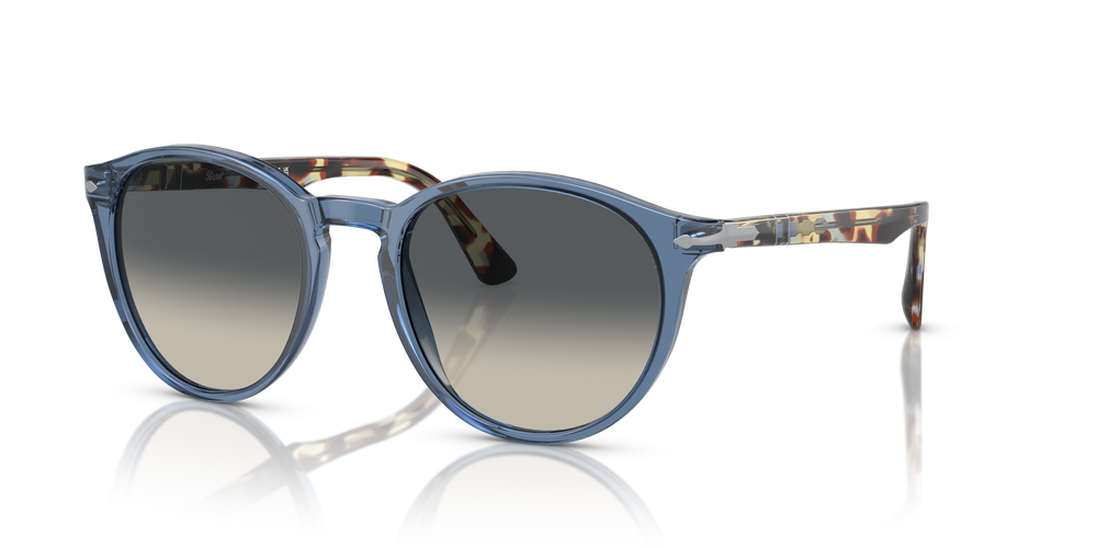 Persol PO3152S con Montura Azul Marino Transparente y Lentes Gris - Imagen 1