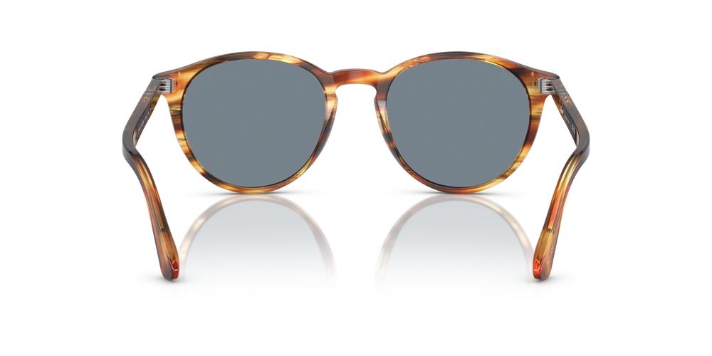 Persol PO3152S mit Braun gestreift Gelb Gestell und Blau Gläsern - Bild 5
