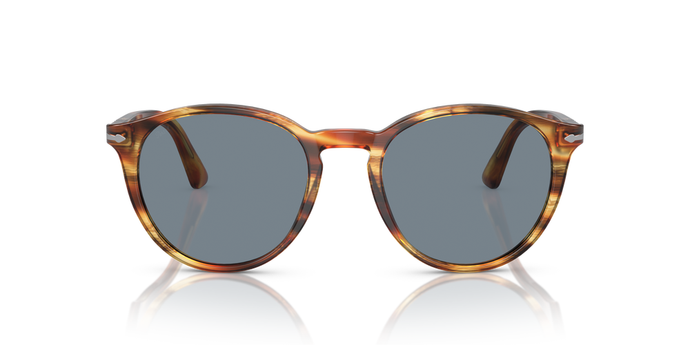 Persol PO3152S mit Braun gestreift Gelb Gestell und Blau Gläsern - Bild 2