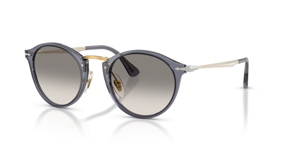 Persol PO3166S - Calligrapher with Transparent Ocean Frame and Grey Lenses - Image 1