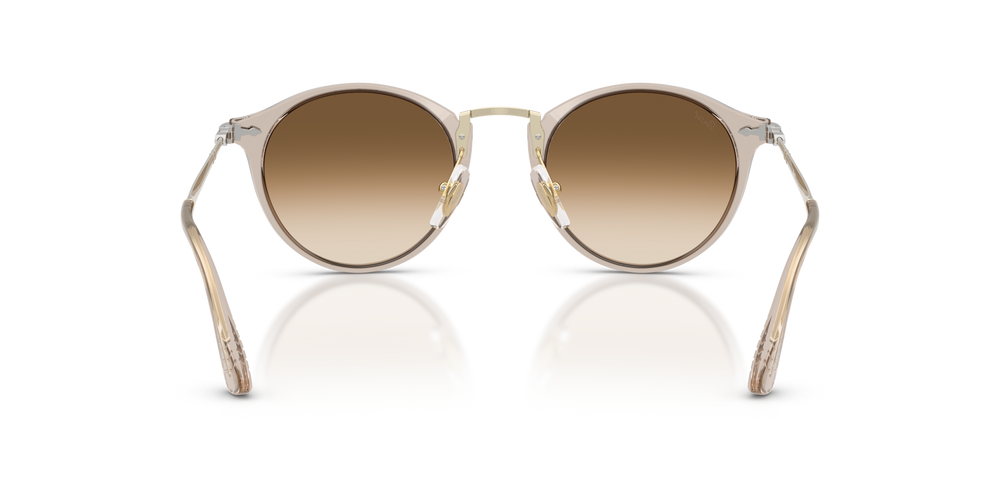 Persol PO3166S - Calligrapher with Transparent Brown Grey Frame and Brown Lenses - Image 5
