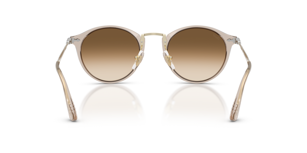 Persol PO3166S - Calligrapher with Transparent Brown Grey Frame and Brown Lenses - Image 5