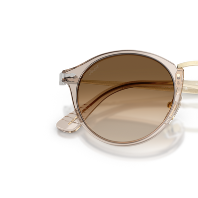 Persol PO3166S - Calligrapher with Transparent Brown Grey Frame and Brown Lenses – Variant Image