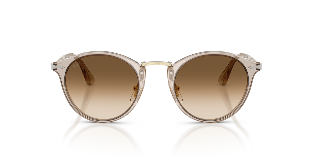 Persol PO3166S - Calligrapher with Transparent Brown Grey Frame and Brown Lenses - Image 2