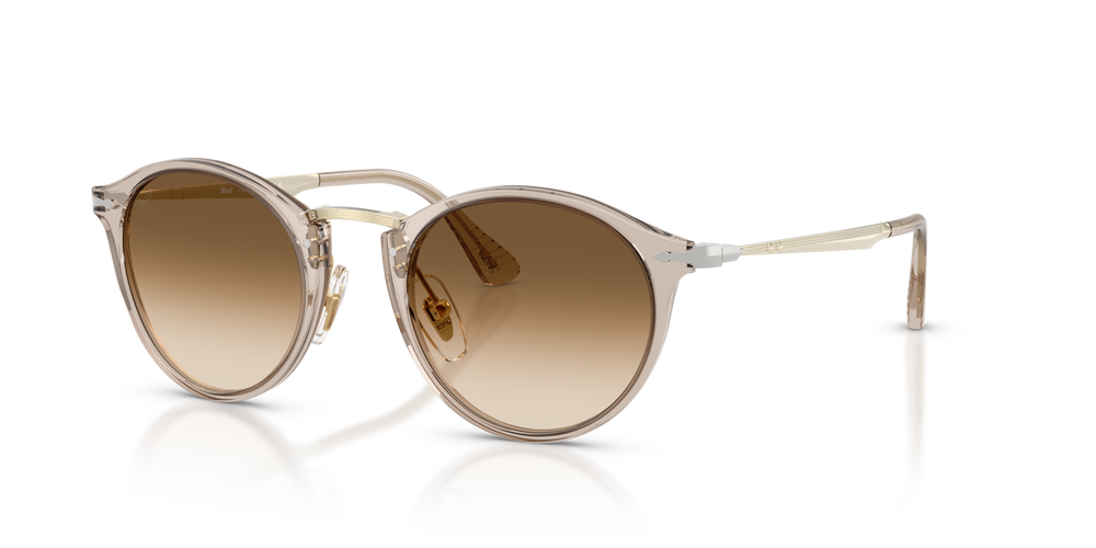 Persol PO3166S - Calligrapher with Transparent Brown Grey Frame and Brown Lenses - Image 1