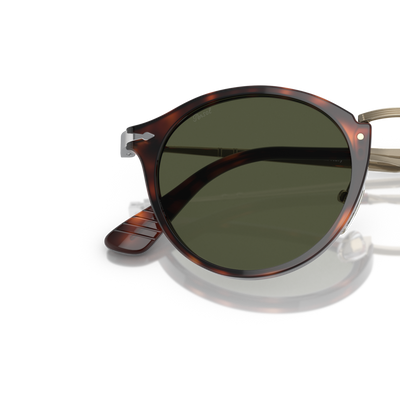 Persol PO3166S - Calligrapher with Havana Frame and Green Lenses – Variant Image