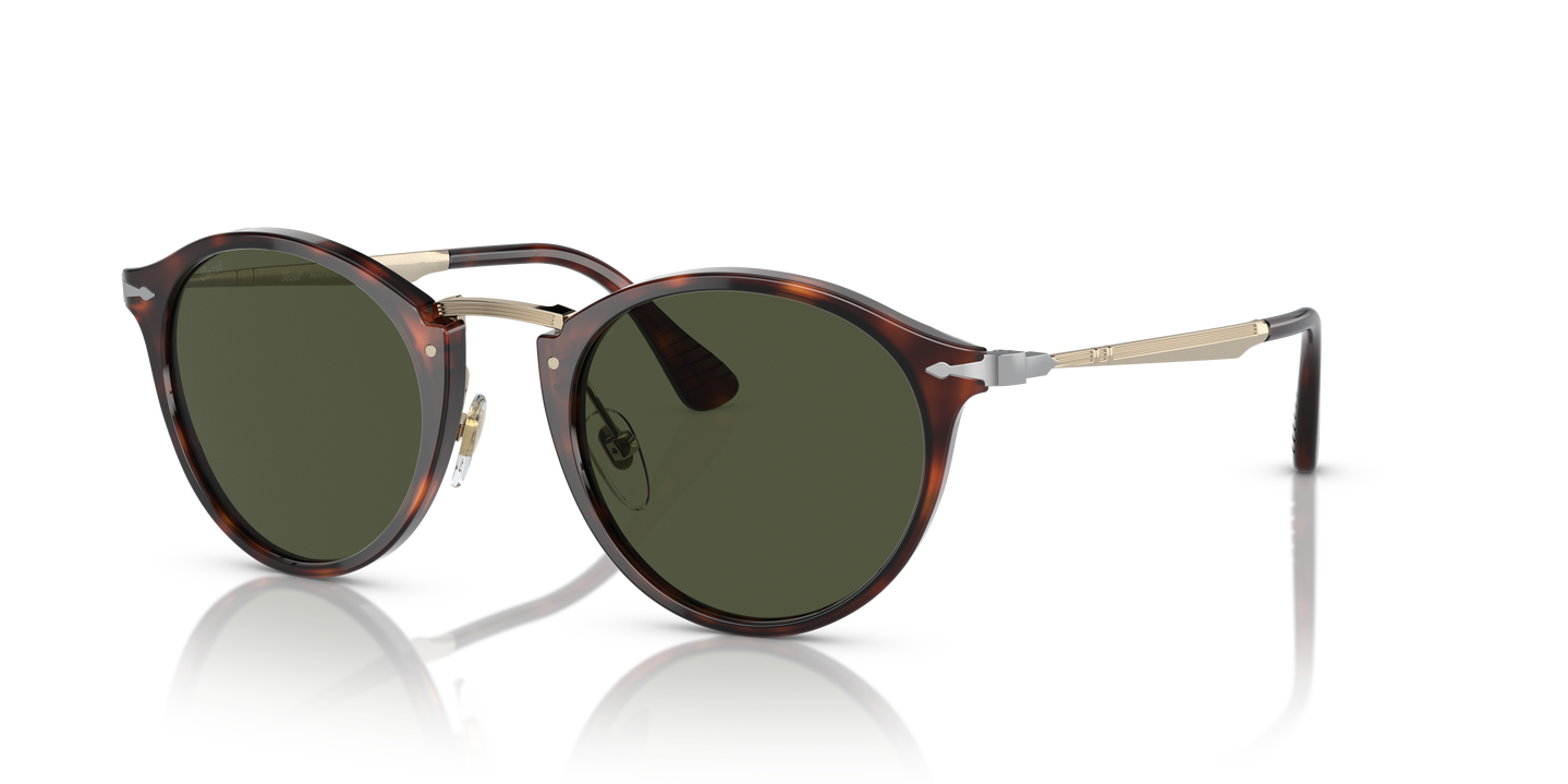 Persol PO3166S - Calligrapher with Havana Frame and Green Lenses - Image 1