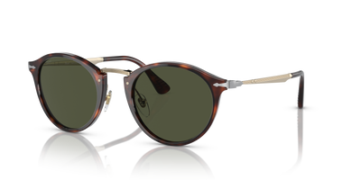 Persol PO3166S - Calligrapher with Havana Frame and Green Lenses - Image 1