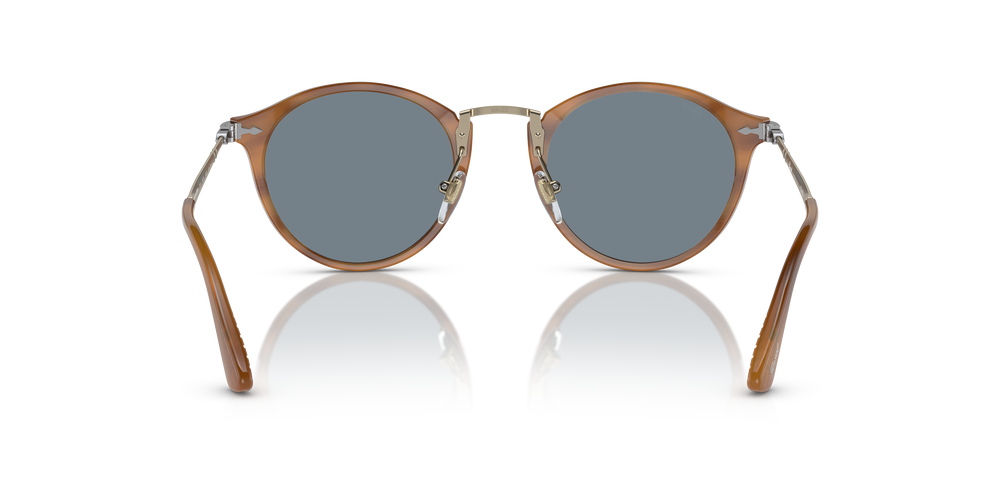 Persol PO3166S - Calligrapher with Striped Brown Frame and Blue
