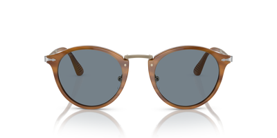 Persol PO3166S - Calligrapher con Montatura Striato Marrone e Lenti Blu - Immagine 2
