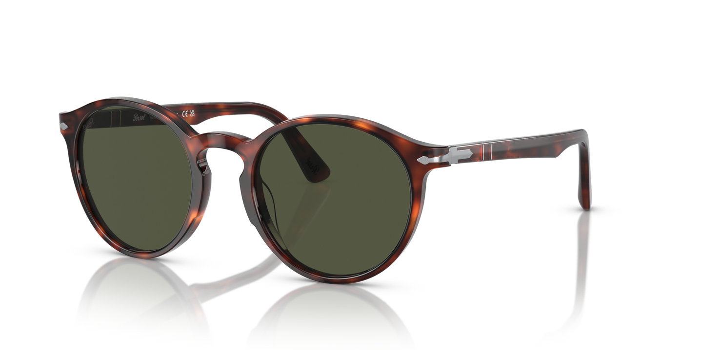 Persol PO3171S with Havana Frame and Green Lenses - Image 1