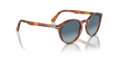 Persol PO3171S with Terra Di Siena Frame and Blue Lenses - Image 3
