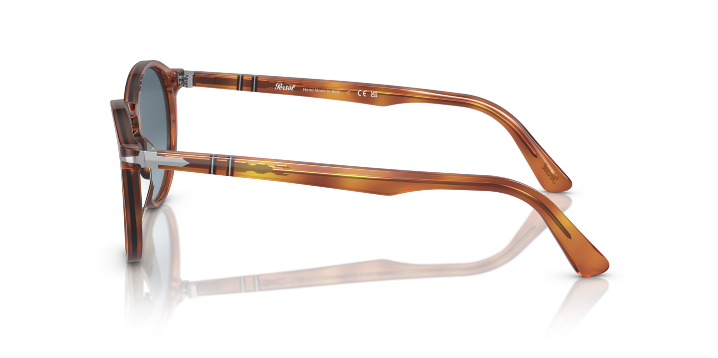 Persol PO3171S with Terra Di Siena Frame and Blue Lenses - Image 1