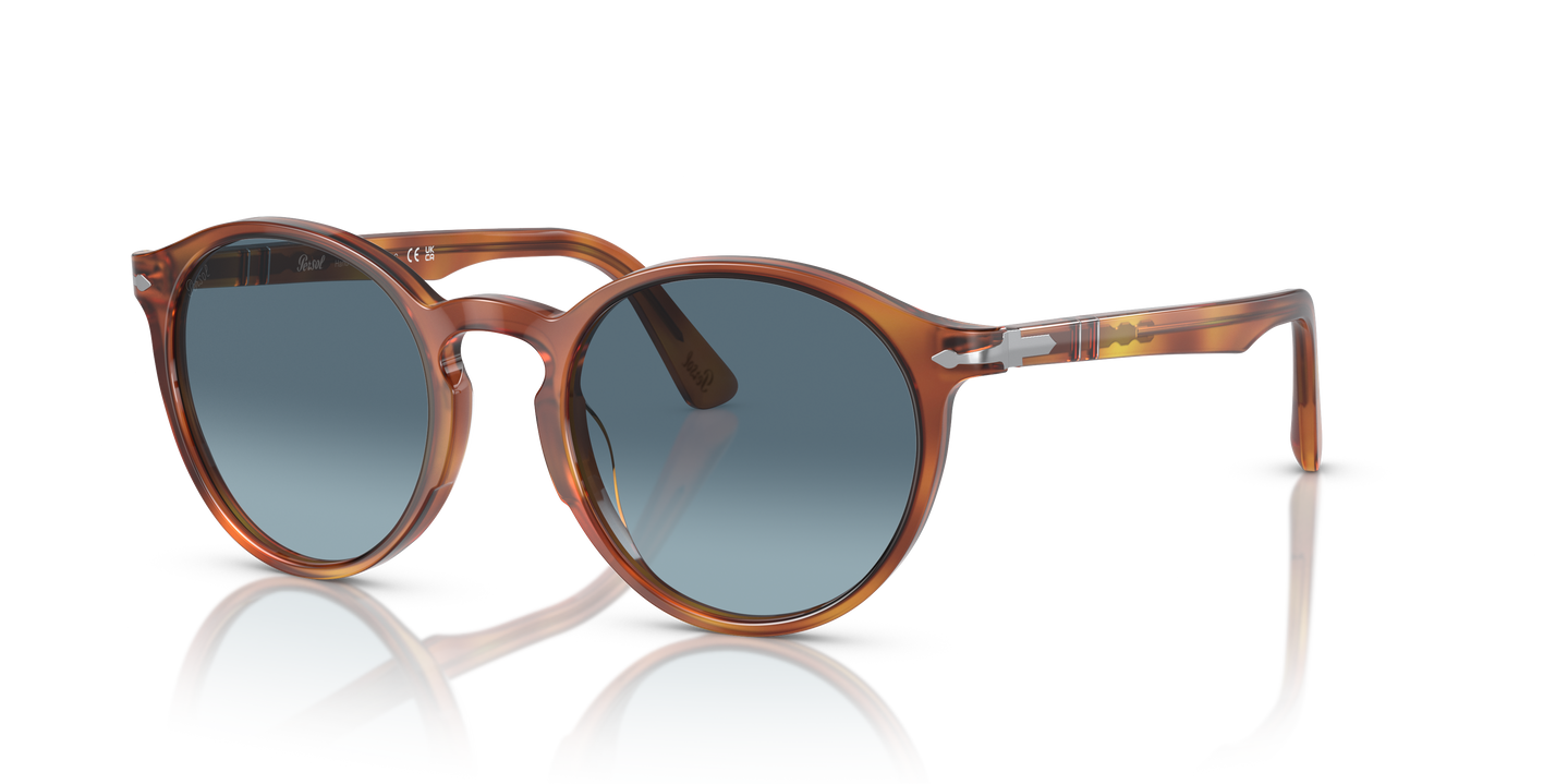 Persol PO3171S mit Terra Di Siena Gestell und Blau Gläsern - Bild 1