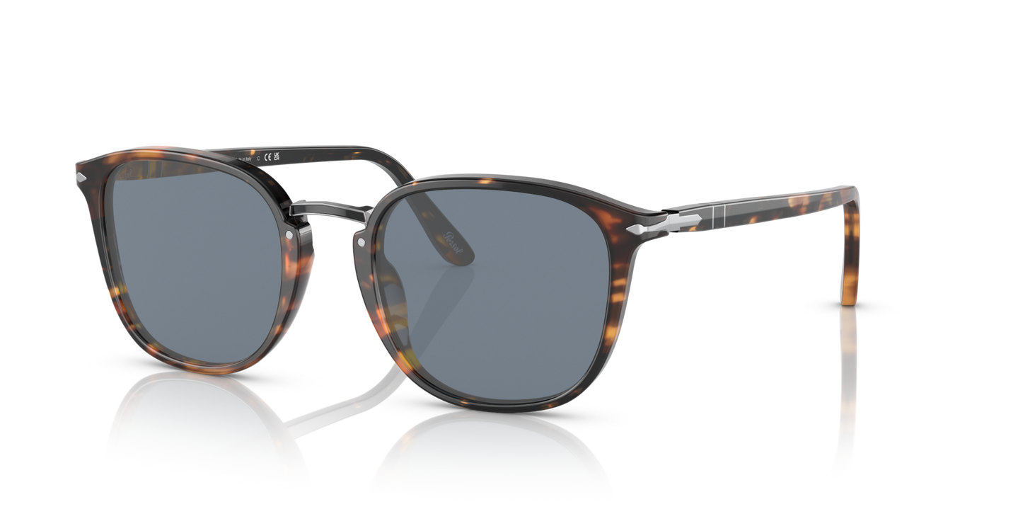 Persol PO3186S with Brown Frame and Blue Lenses - Image 1