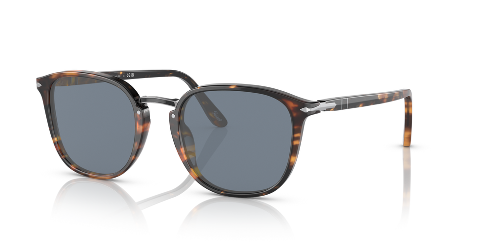 Persol PO3186S with Brown Frame and Blue Lenses - Image 1
