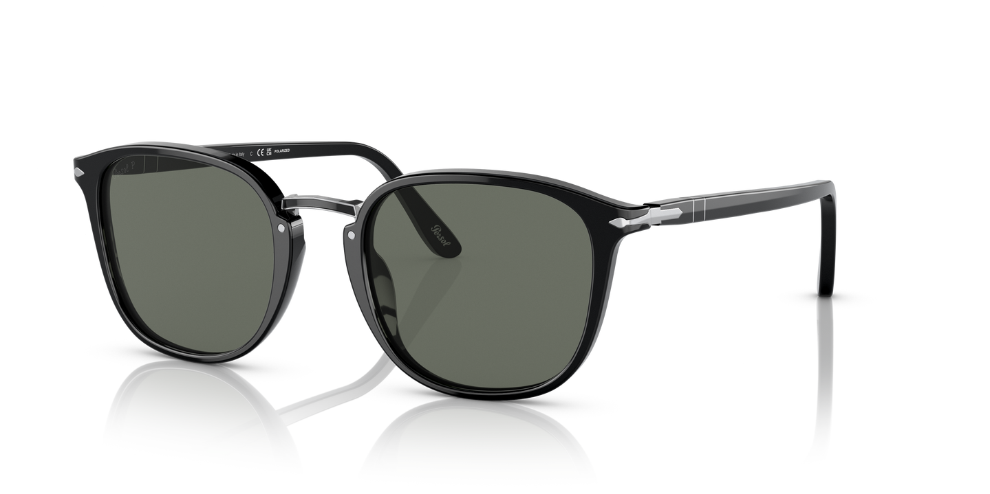 Persol PO3186S with Black Frame and Green Lenses | Persol® US