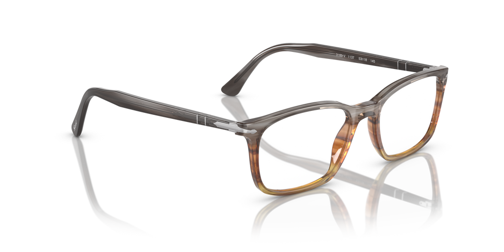 Persol PO3189V with Striped Grey/Gradient Brown Frame - Image 3