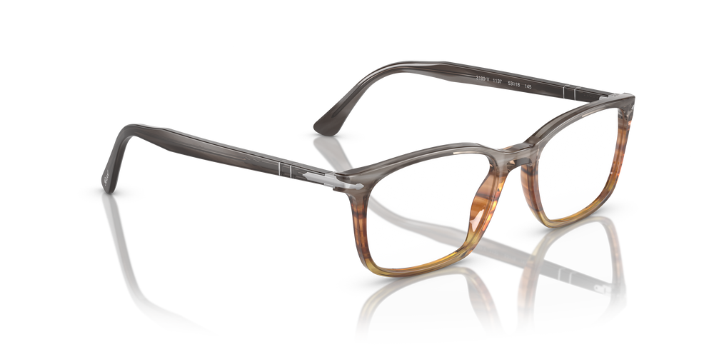 Persol PO3189V mit Gestell Grau gestreift/Braun Verlaufstönung - Bild 3