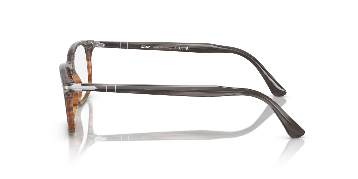 Persol PO3189V with Striped Grey/Gradient Brown Frame - Image 1