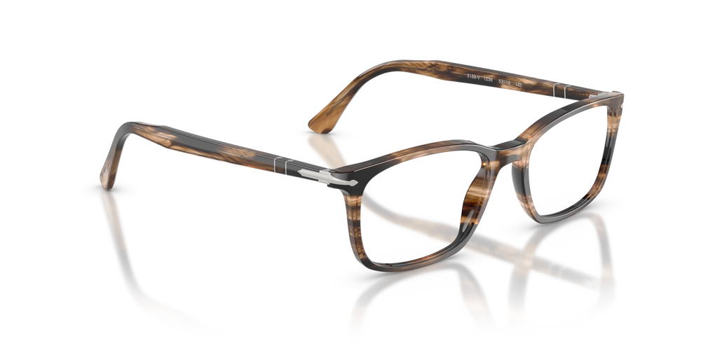 Persol PO3189V con Montura Striped Black &amp; Greish Brown - Imagen 3