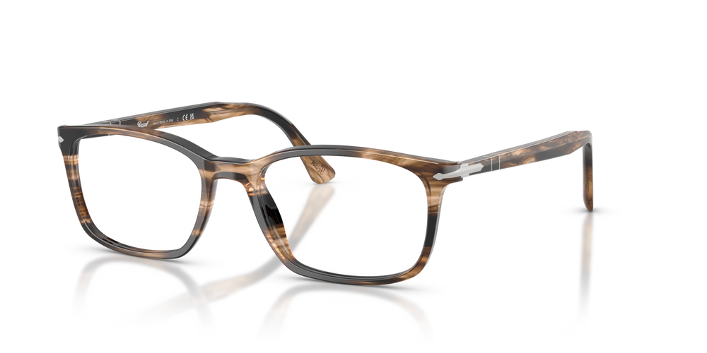 Persol PO3189V con Montatura Striped Black &amp; Greish Brown - Immagine 1