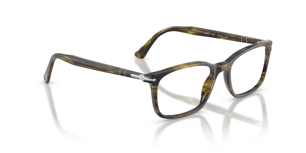 Persol PO3189V mit Gestell Striped Black &amp; Olive Green - Bild 3