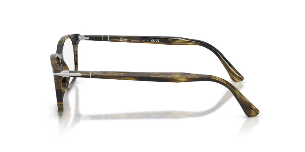 Persol PO3189V with Striped Black &amp; Olive Green Frame - Image 4
