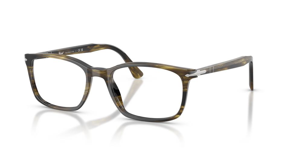 Persol PO3189V mit Gestell Striped Black &amp; Olive Green - Bild 1
