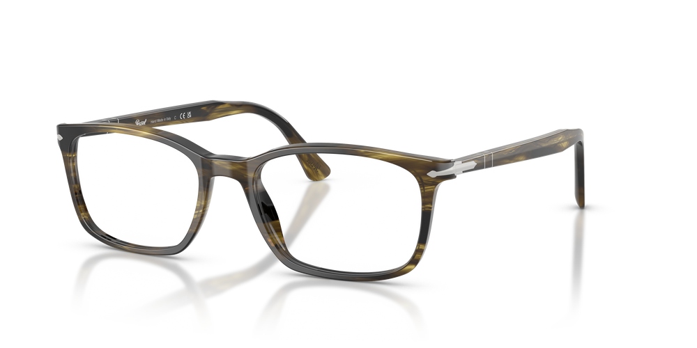 Persol PO3189V with Striped Black &amp; Olive Green Frame - Image 1