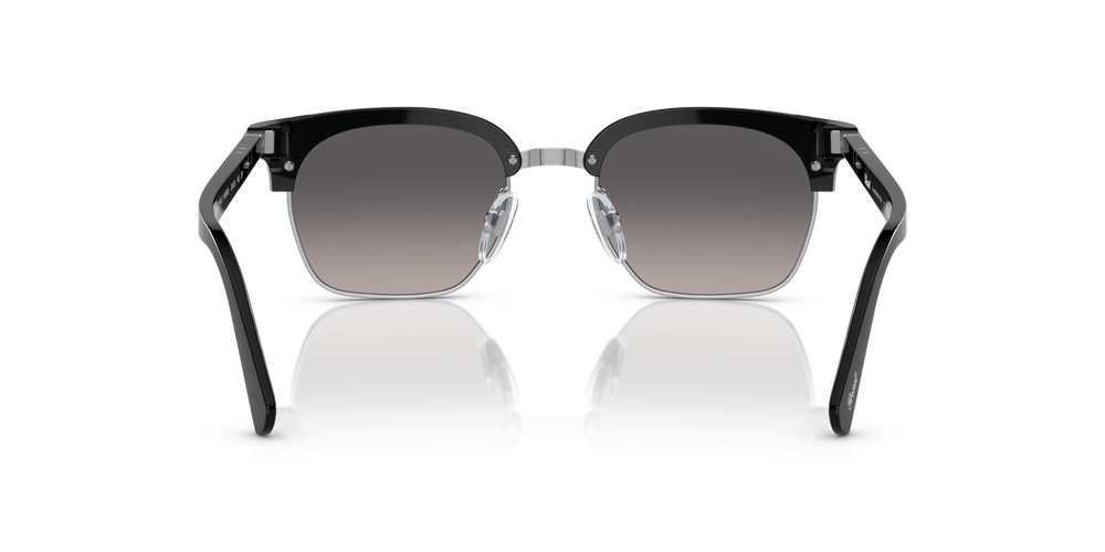 Persol PO3199S with Black/Silver Frame and Grey Lenses - Image 5