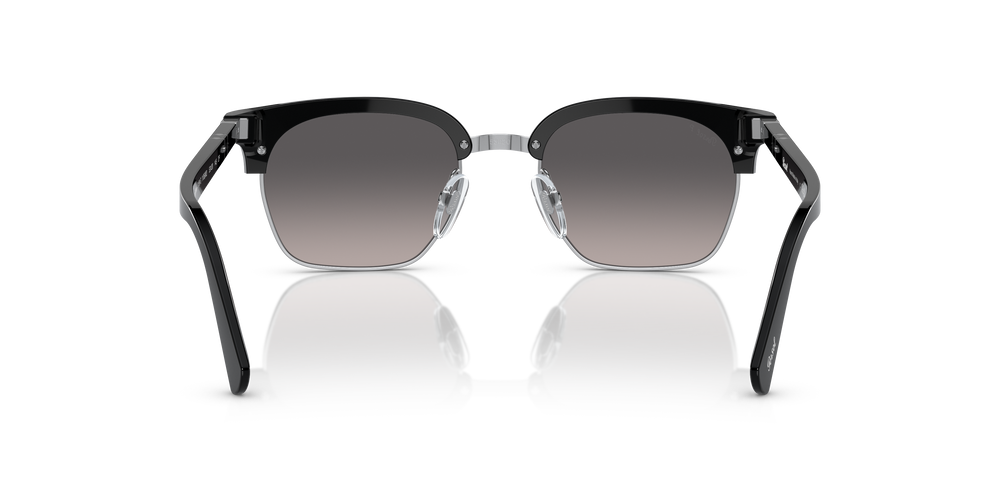 Persol PO3199S con Montatura Nero/Argento e Lenti Grigio - Immagine 5