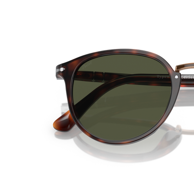 Persol PO3210S with Havana Frame and Green Lenses – Variant Image
