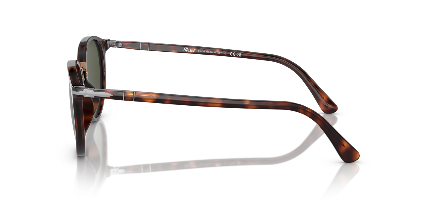 Persol PO3210S with Havana Frame and Green Lenses - Image 1