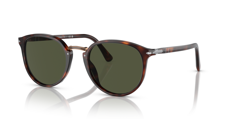 Persol PO3210S with Havana Frame and Green Lenses - Image 1