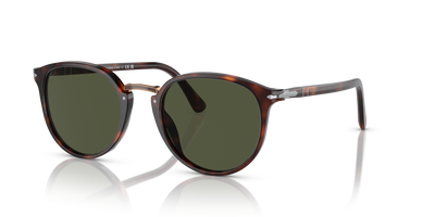 Persol PO3210S with Havana Frame and Green Lenses - Image 1
