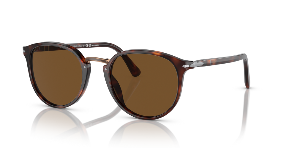 Persol PO3210S mit Havana Gestell und Braun Gläsern - Bild 1