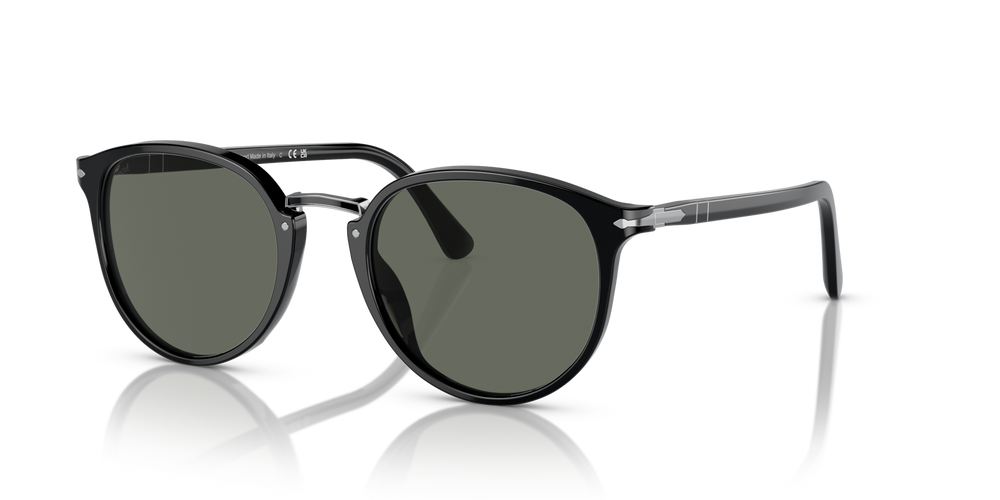 Persol PO3210S with Black Frame and Green Lenses - Image 1