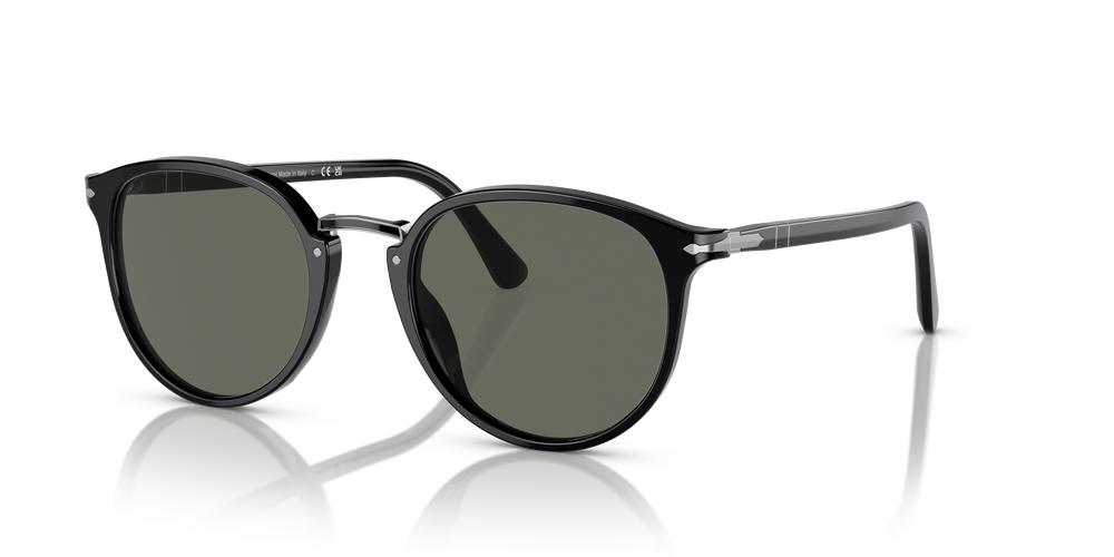 Persol PO3210S with Black Frame and Green Lenses - Image 1