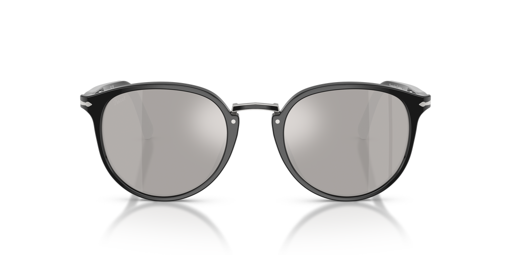 Persol PO3210S - Exclusive mit Schwarz Gestell und Silber Gläsern - Bild 2