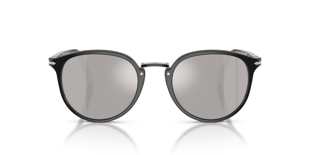 Persol PO3210S - Exclusive avec Monture Noir et Verres Argent - Image 2