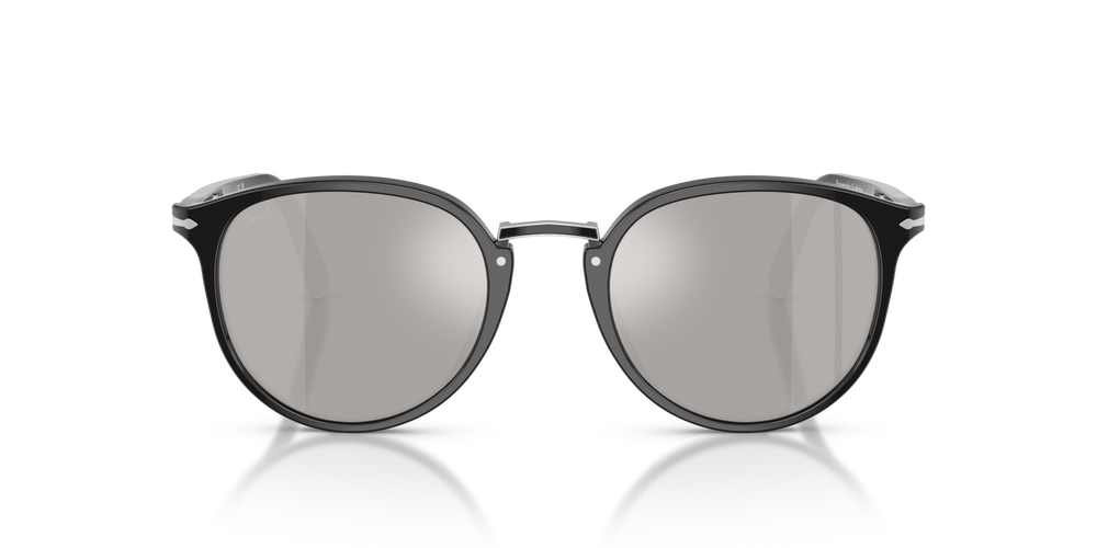 Persol PO3210S - Exclusive avec Monture Noir et Verres Argent - Image 2