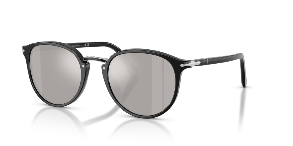 Persol PO3210S - Exclusive mit Schwarz Gestell und Silber Gläsern - Bild 1