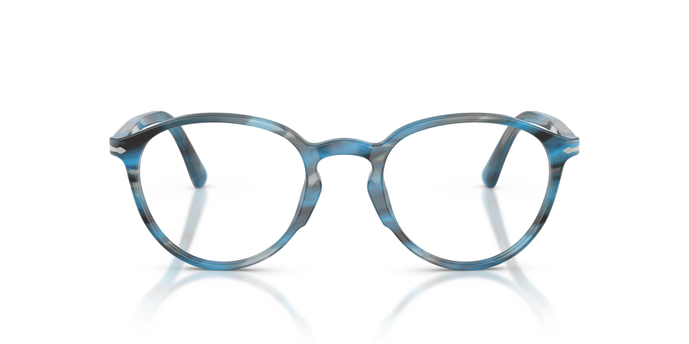 Persol PO3218V with Striped Blue And Grey Frame - Image 2