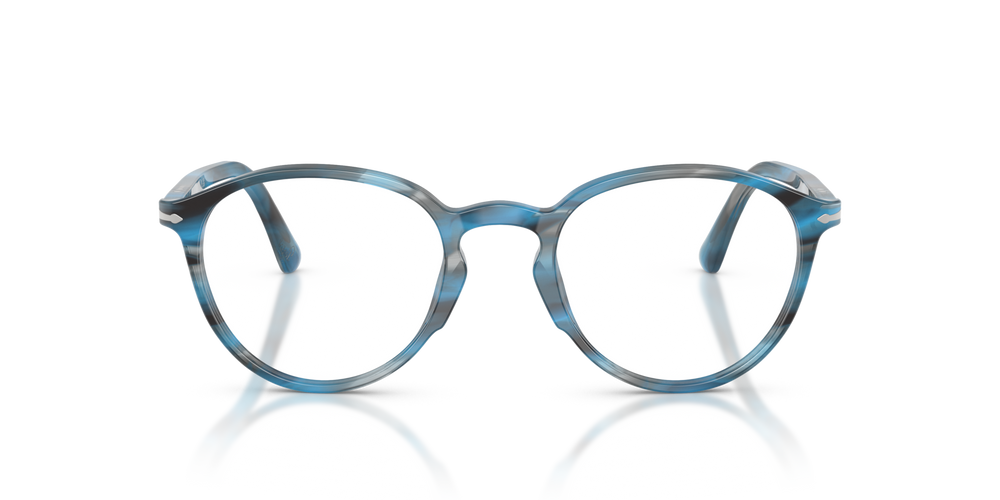 Persol PO3218V with Striped Blue And Grey Frame - Image 2